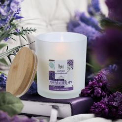   Levendula és akvamarin Aromaterápiás illatú kézzel készített gyertya